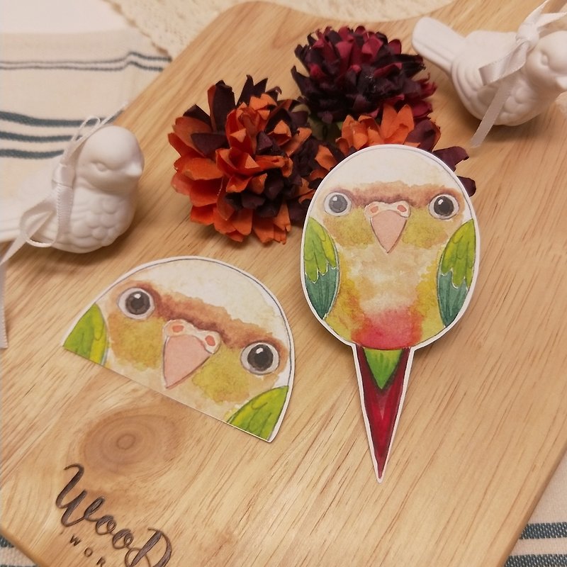 Rolia's Handmade Cinnamon Sun Parrot Waterproof Sticker - สติกเกอร์ - กระดาษ หลากหลายสี
