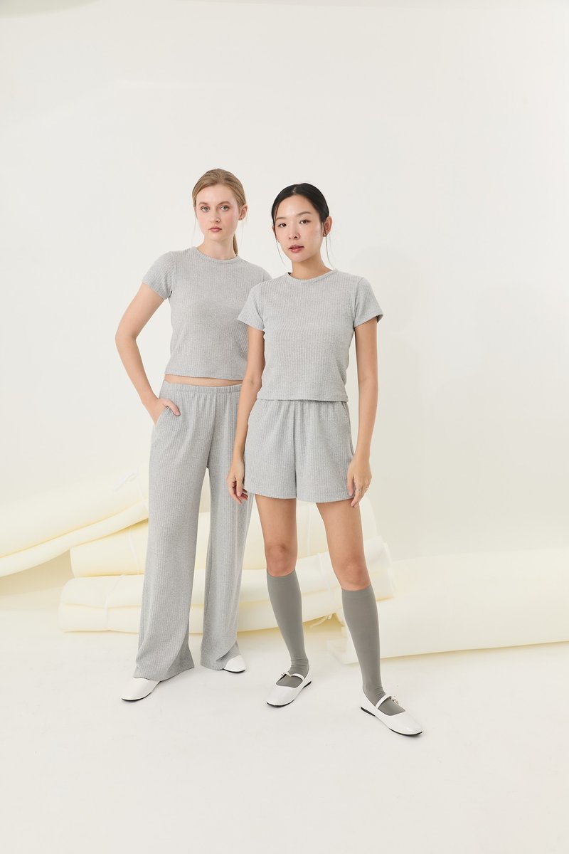 GOOD tee - knit need - 女 T 恤 - 棉．麻 銀色