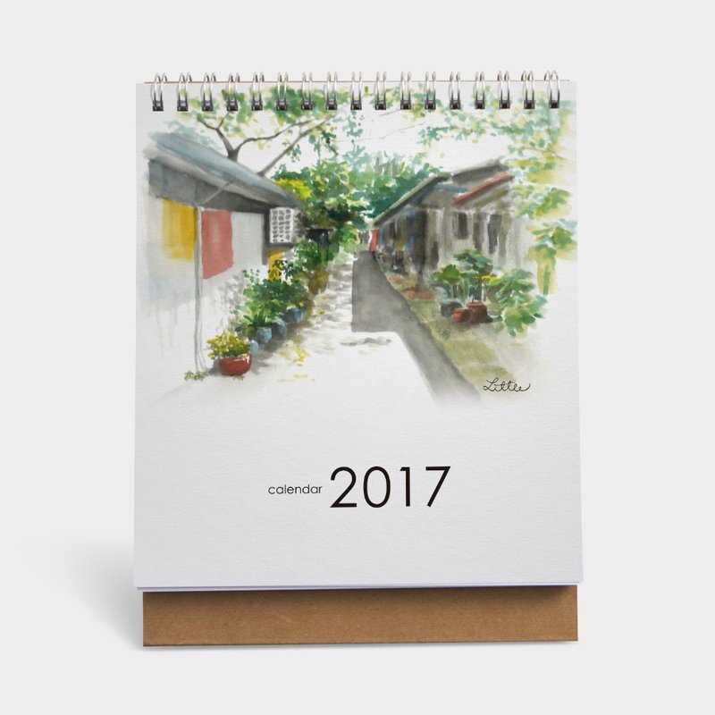 2017桌曆｜ Little 的水彩風景 by Little's 149 ｜A006KK002 - 日曆/月曆/年曆 - 紙 綠色