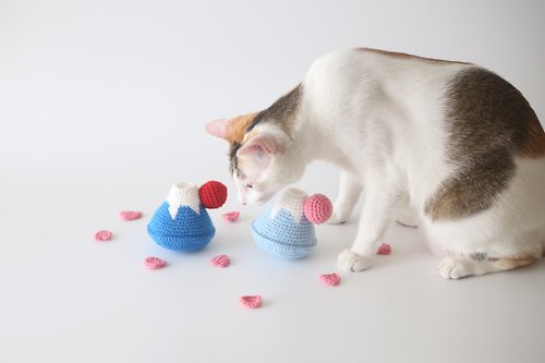 塔塔貓手作 富士山 手工貓草包 貓玩具 貓咪玩具 貓薄荷玩具 貓草玩具