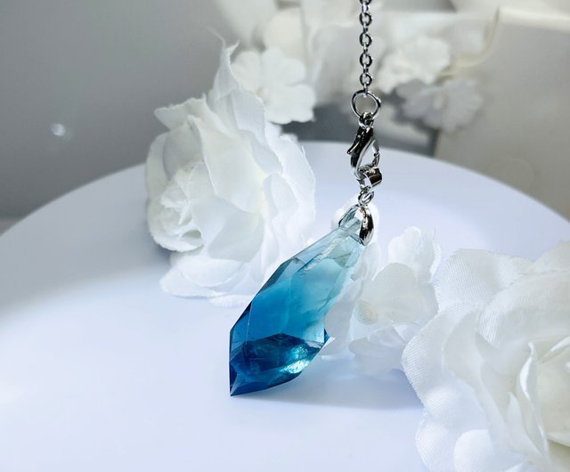 Natural Energy Crystal Angel Tears Pendulum Necklace Pendant Gift Box -  Shop olina-design Necklaces - Pinkoi