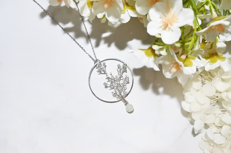 Pinkoi exclusive sale of [Spring] natural stone necklace - สร้อยคอ - สแตนเลส สีเขียว
