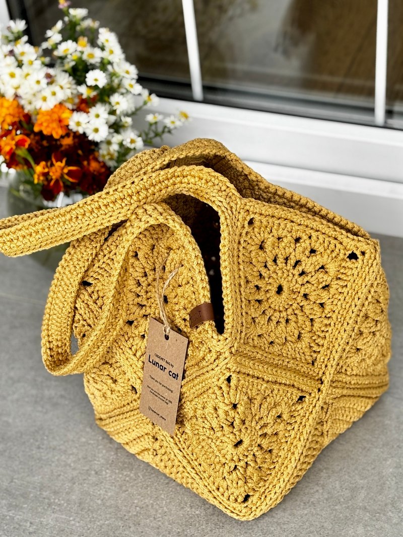 SAMPLE SALE 商品、鉤針拉菲草包、Summer Straw Bag、Like Bag、Market Bag - 手袋/手提包 - 環保材質 多色