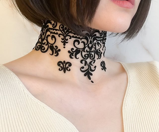 Trasfit Women's 10 Pieces Lace Choker Necklace