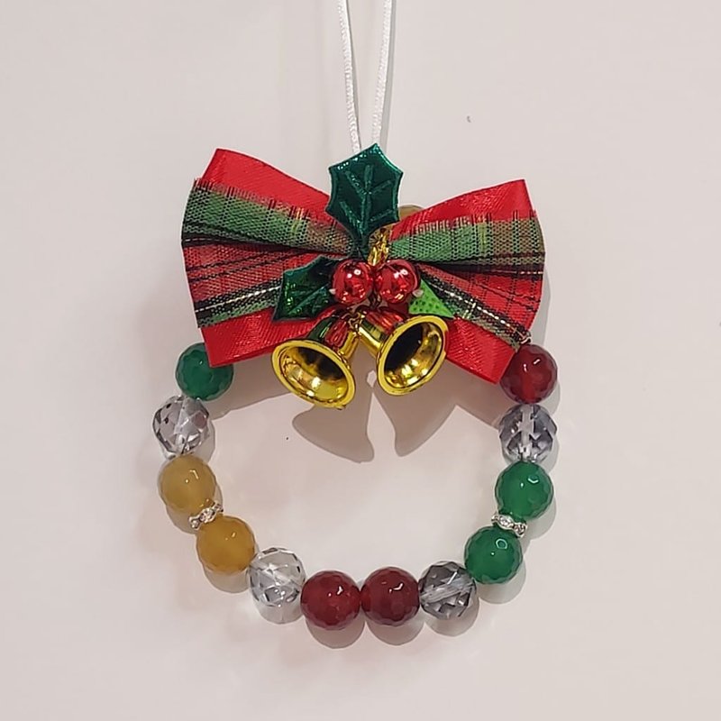 瑪瑙白水晶切面聖誕款掛飾 -  辦公室小物 - 擺飾/家飾品 - 水晶 