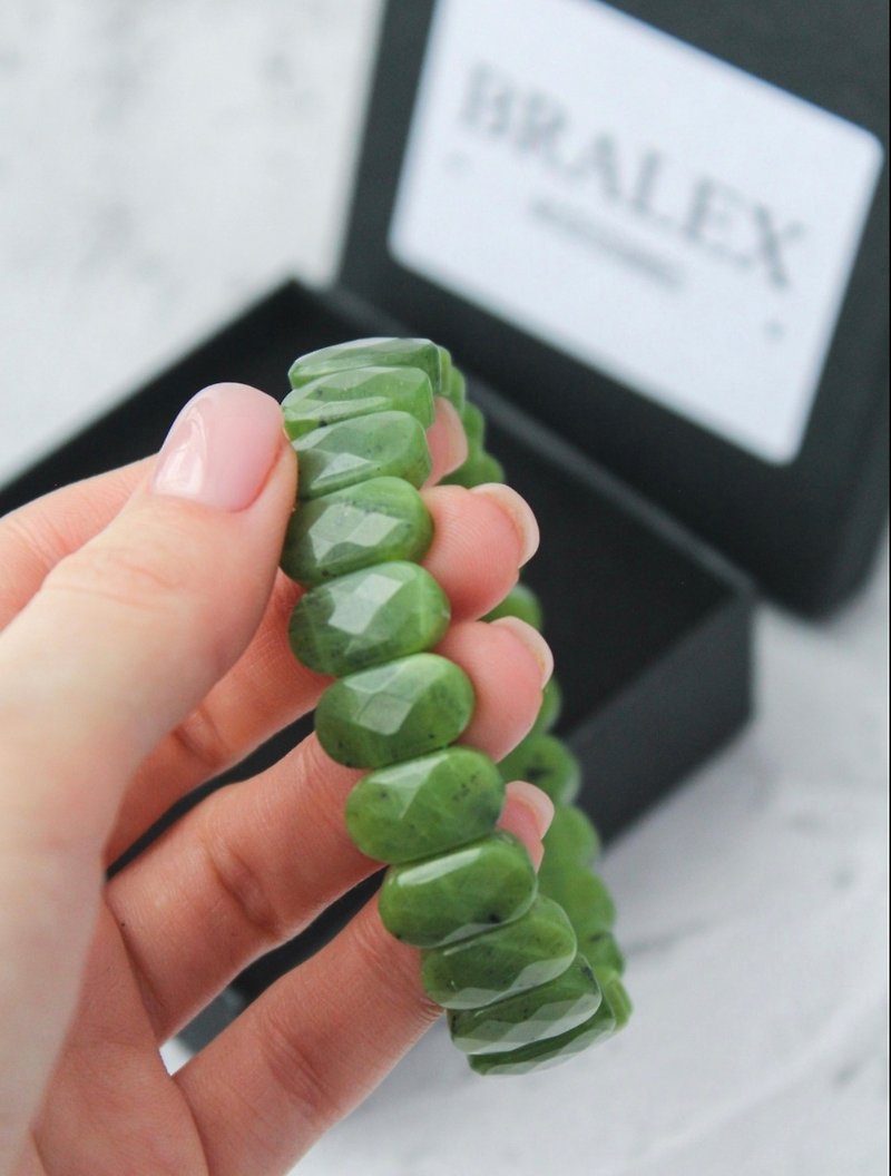 Jade Bracelet , lucky jade bracelet - Bracelets - Stone 