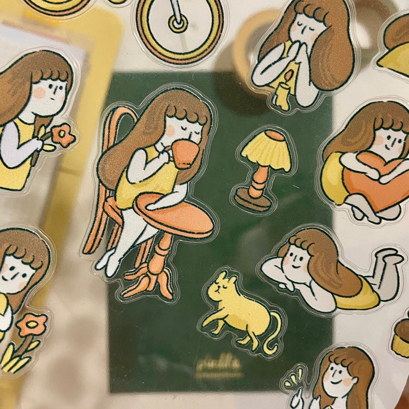 Stickers / Daily life of the little girl - สติกเกอร์ - กระดาษ 