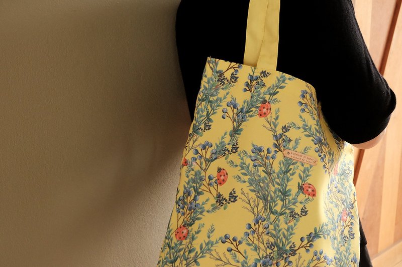 Tote bag : LADYBIRD - 手提包/手提袋 - 棉．麻 黃色