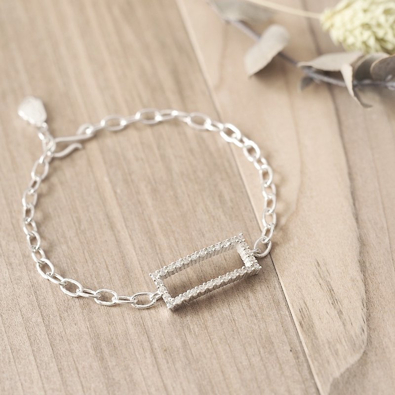 Amour Square Bracelet Silver 925 - Bracelets - Other Metals Silver