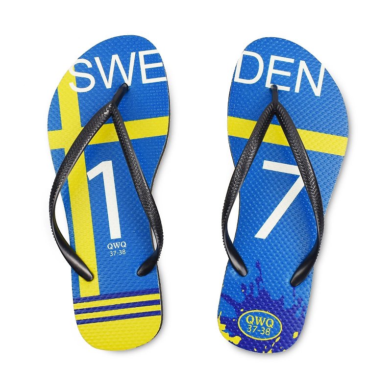 QWQ創意設計人字拖鞋-瑞典-女款【限定款】 - 拖鞋 - 橡膠 