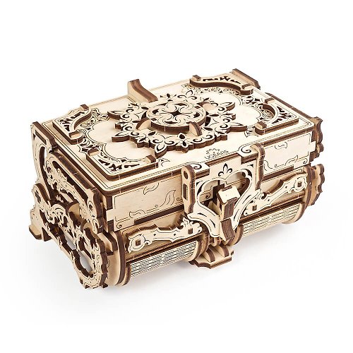 CUBICO 酷比客 /Ugears/ 烏克蘭木製模型 古董盒 Antique Box