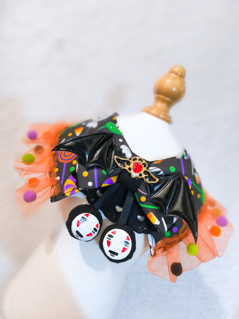 優先訂 萬聖節 Halloween costume 寵物頸飾 - 寵物衣服 - 棉．麻 橘色