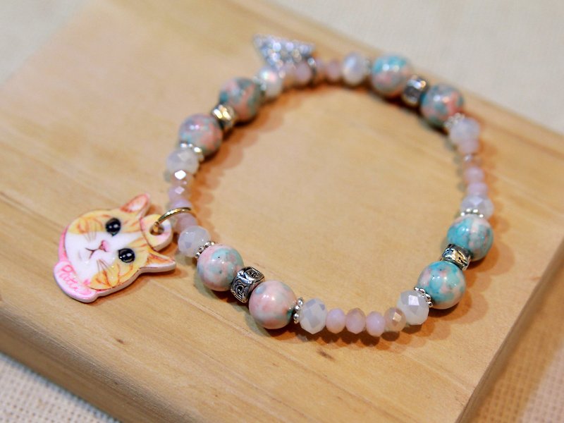 Pet Pendant Customized Bracelet - Pink - Other - Other Materials 