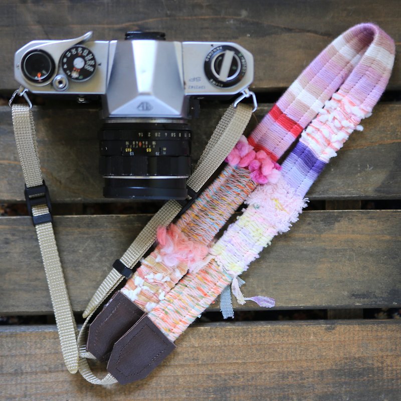 其他材質 相機帶/腳架 粉紅色 - 在庫あり/ヤーンのカメラストラップ#26/11/1再販