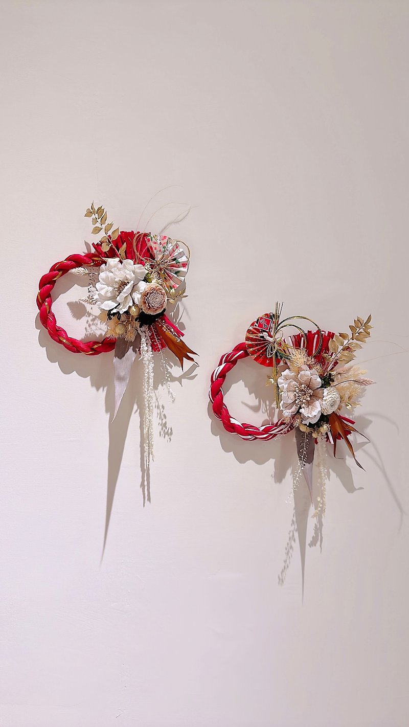 New Year Japanese Style Notes with Rope New Year Ornaments - Items for Display - Plants & Flowers 