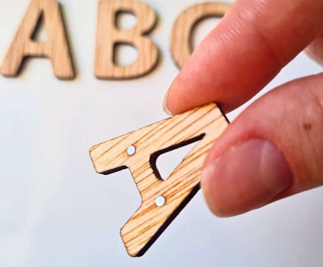 Wood Letter Magnet 