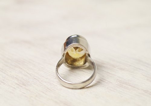 ハンドメイド　シルバーリング　シトリン シトリンのシルバーリング - ショップ bluewaters リング・指輪