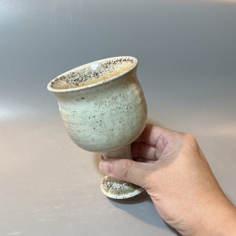 柴燒高腳杯 / 紅酒杯 / 酒杯 / 小平凡手作 - 茶壺/茶杯/茶具 - 陶 