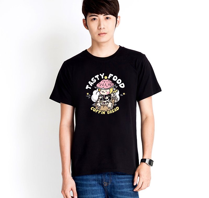 Meng Guojun T-shirt_Coffin Board_Short Sleeve Top - เสื้อฮู้ด - ผ้าฝ้าย/ผ้าลินิน 