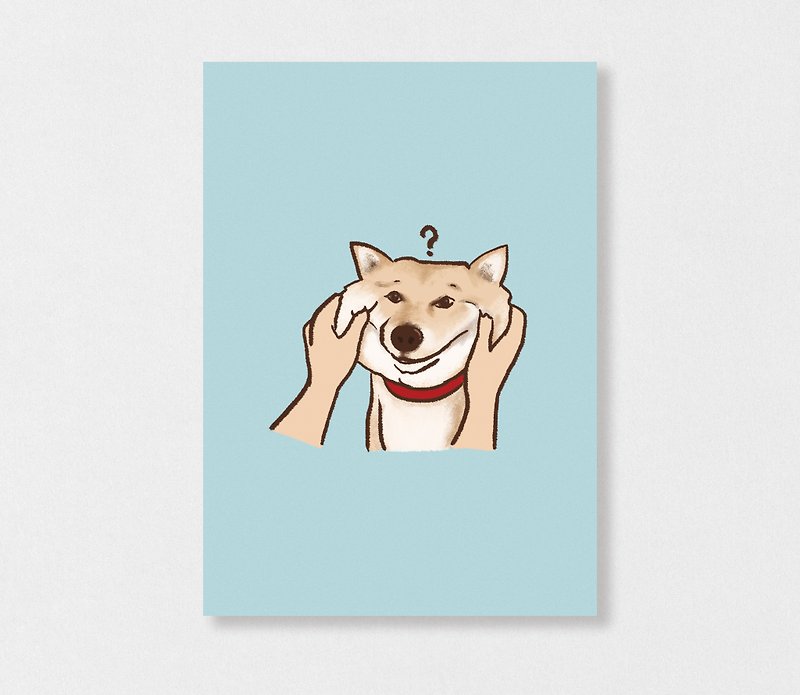"Shiba Inu - pinched face" fly Planet / Shiba Inu / wool kids / illustration postcards / Hands Bazaar - Cards & Postcards - Paper 
