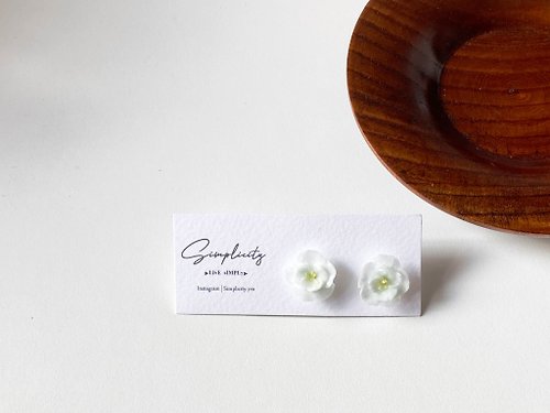 Simplicity Simplicity | 小清新優雅簡約系 小花軟陶耳環 Polymer Clay