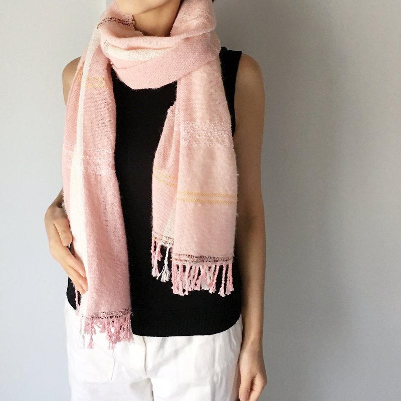 Unisex Scarf / Pink and White Mix --All season available -