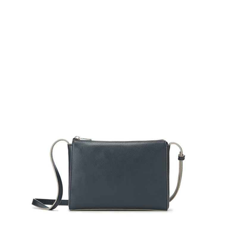 Edge Color Mini Shoulder Bag 2023 Edition-Dark Blue - กระเป๋าแมสเซนเจอร์ - หนังแท้ สีน้ำเงิน