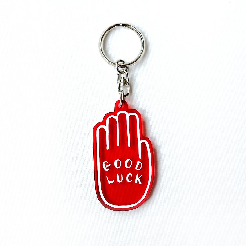 Good Luck Key Holder - ที่ห้อยกุญแจ - อะคริลิค สีแดง