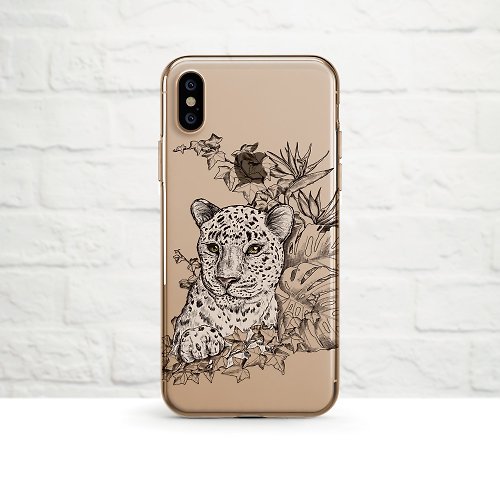 OneLittleForest 豹-防摔透明軟殼- iPhone 14, 14 mini, 至iPhoneSE3, Samsung