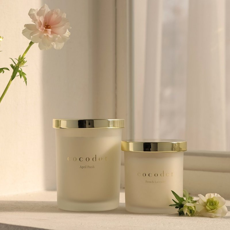 COCODOR-大豆蠟燭130g - 香氛蠟燭/燭台 - 玻璃 黑色
