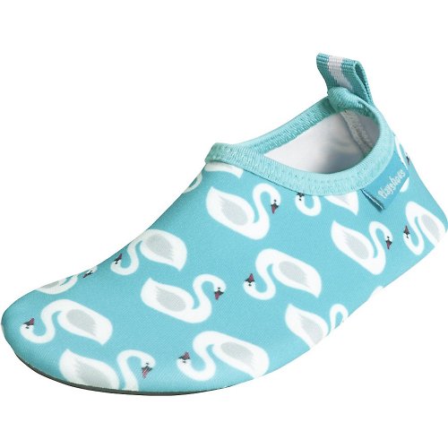 日安朵朵 德國PlayShoes 抗UV水陸兩用沙灘懶人童鞋-天鵝