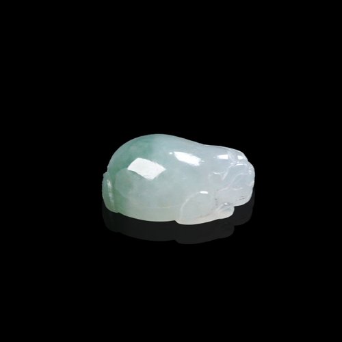 瓔珞珠寶盒 E.L.Jewelry Box 【招財神獸】冰種飄綠翡翠三腳蟾蜍 |戒面|裸石|天然緬甸A貨|送禮