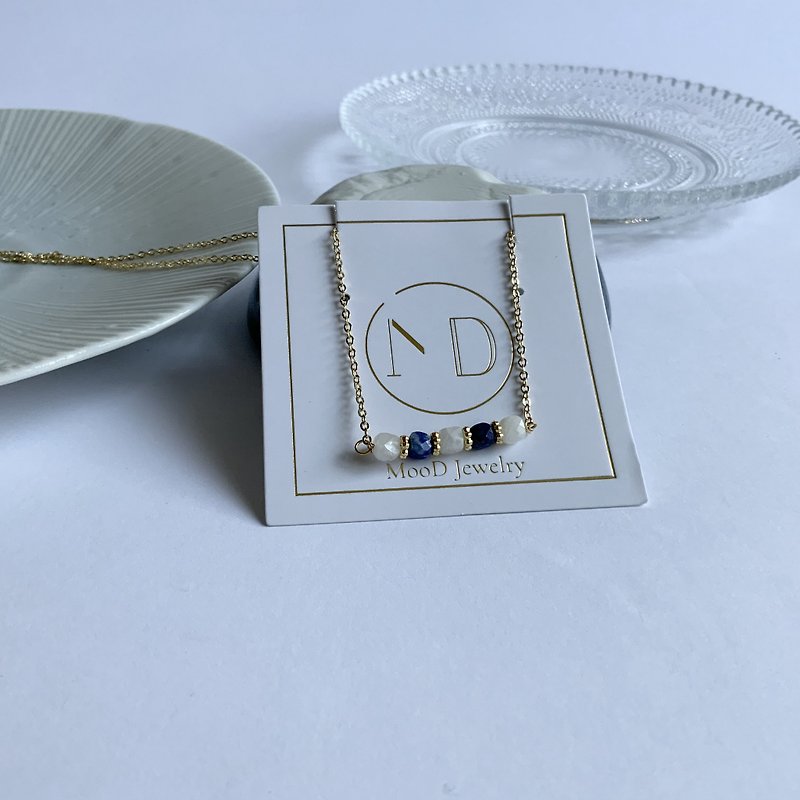 Square Candy-Lapis Lazuli Necklace - Necklaces - Jade 
