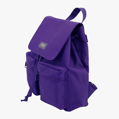 ideer 【轉運來】防潑水紫色尼龍超輕背包 後背包 電腦包 旅行 書包