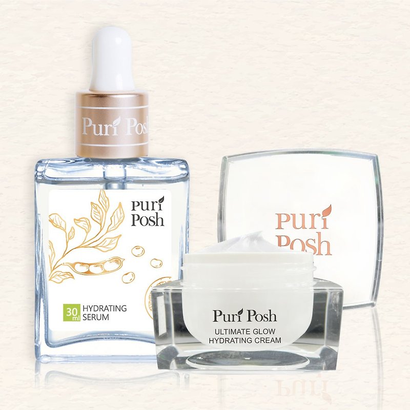 PuriPosh【Great Offer】Edamame Moisturizing Locking Water Double Combination Moisturizing Calm Soothing Sensitive Skin - Essences & Ampoules - Other Materials Transparent