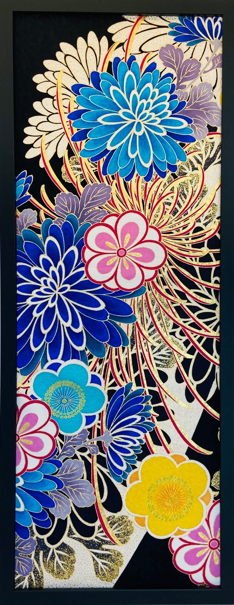 百花繚乱 - 壁貼/牆壁裝飾 - 其他材質 黑色