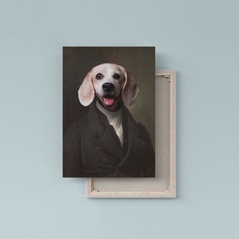 [Customized gift] pet oil painting frame portrait photo / exclusive production / three sizes / designer for you - Customized Portraits - Other Materials 
