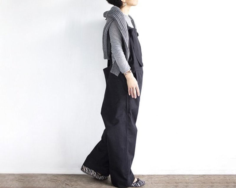 Pinkoi 代購 - 秋冬加厚棉斜紋工作服（黑） - 女長褲 - 棉．麻 
