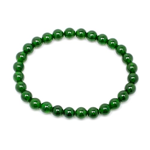 正佳珠寶 Gemsrich Jewelry 【正佳珠寶】透輝石 頂級翠綠 5.8-6.2mm 透輝石手珠