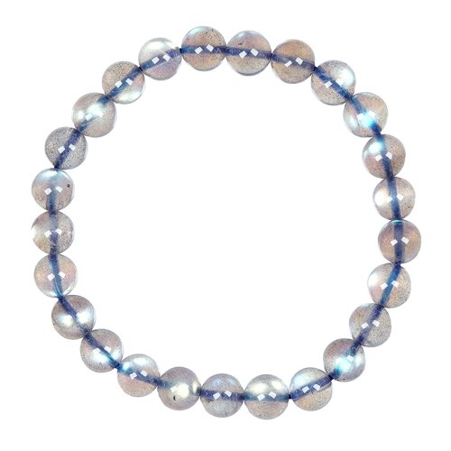 正佳珠寶 Gemsrich Jewelry 【正佳珠寶】拉長石 頂級透體藍光體 7.4-7.8mm 拉長石手珠