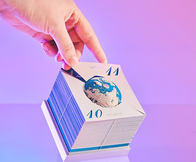 2024 3D Paper Sculpture Earth Calendar [English International Version]  Globe-S.F. Air - Shop paperwill Calendars - Pinkoi