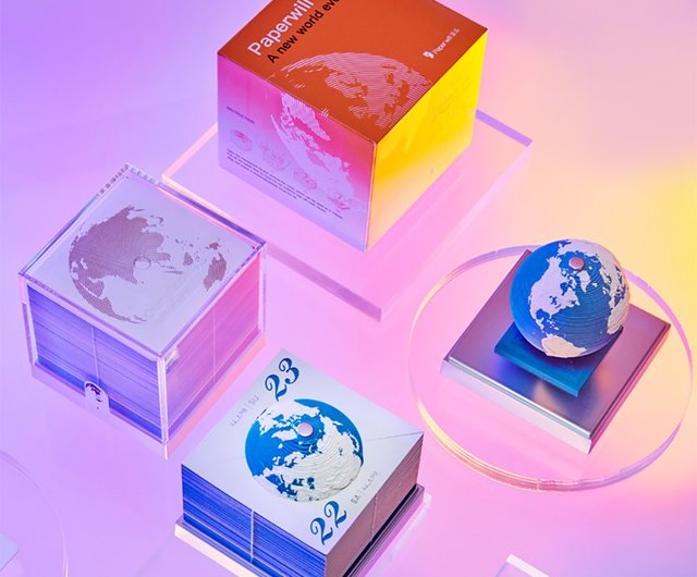 2024 3D Paper Sculpture Earth Calendar [English International Version] Globe -S.F. Air - Shop paperwill Calendars - Pinkoi