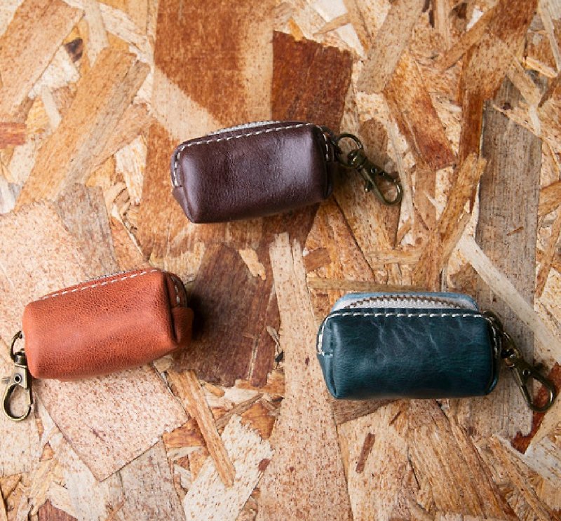 Men's small coin purse, genuine leather, made in Japan, leather, palm-sized, coin case, mini, matching, personalized, gift, popular, recommended, made in Himeji, 3-year warranty - กระเป๋าใส่เหรียญ - หนังแท้ หลากหลายสี