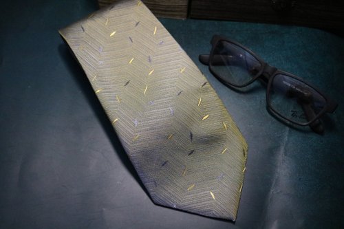 壞紳士 綠色漸變色領帶百搭型男真絲necktie