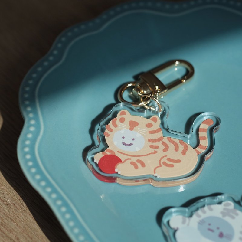 [Limited to the Year of the Tiger] Moods and Sorrows Metal Acrylic Charm Key Ring - ที่ห้อยกุญแจ - อะคริลิค หลากหลายสี