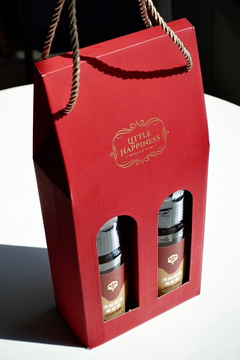 Year of the Dragon gift box top quality double honey (lychee honey*2) - น้ำผึ้ง - แก้ว สีทอง