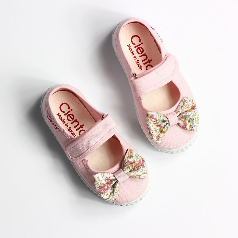 Spanish nationals canvas shoes CIENTA 56070 03 pink children, child size - Kids' Shoes - Cotton & Hemp Pink