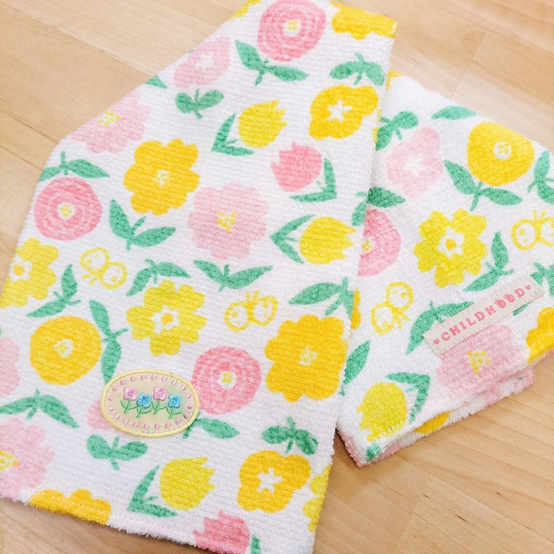 Small flower universal towel towel handkerchief - ผ้าขนหนู - ผ้าฝ้าย/ผ้าลินิน 