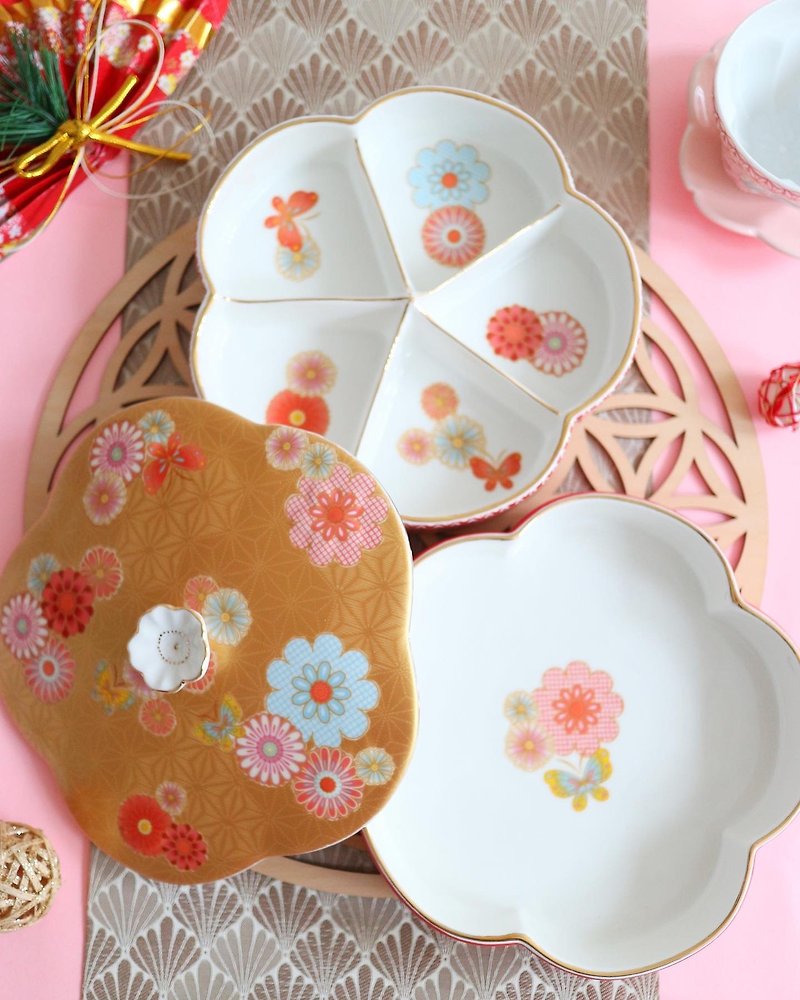 Chinese new year candy box - Plates & Trays - Pottery Gold