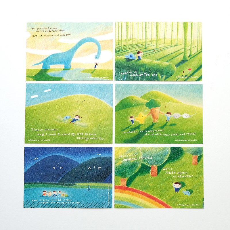 Death Postcard Set 2 - Cards & Postcards - Paper Multicolor